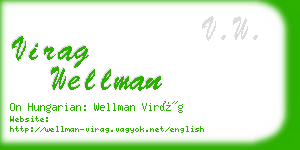 virag wellman business card